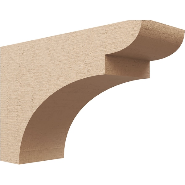 Ekena Millwork 8"W x 24"D x 16"H Classic Yorktown Rough Cedar Woodgrain TimberThane Corbel, Primed Tan CORUR08X24X16YORRCPR - main